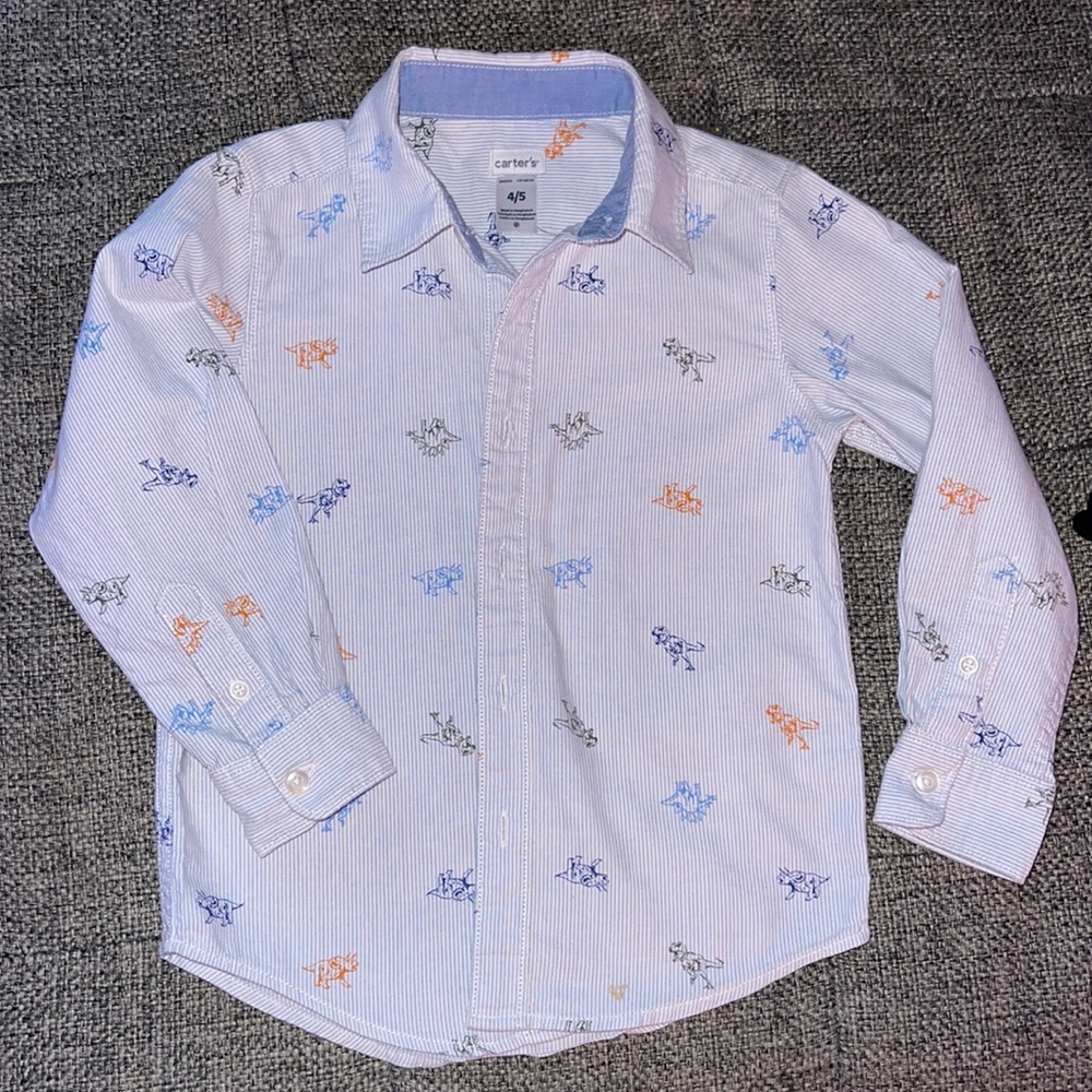 Carter’s dinosaur button up